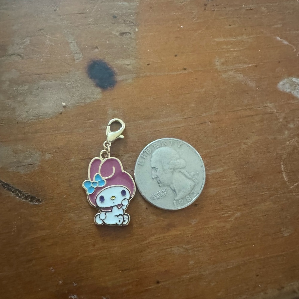 Sanrio My Melody Pink and Blue Enamel Charm Pendant